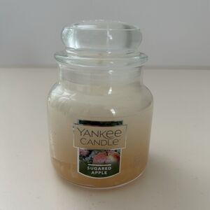 Yankee Candle Sugared Apple Small Candle 3.7 Oz Jar Single Wick NEW